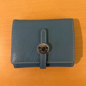 Like-new Hermes Blue Vintage Wallet